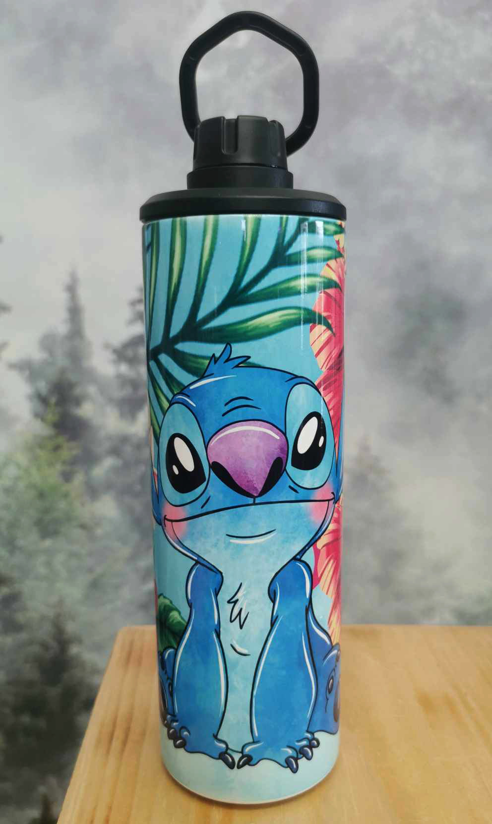 Gourde isotherme sport 20 oz. - Stitch Hibiscus